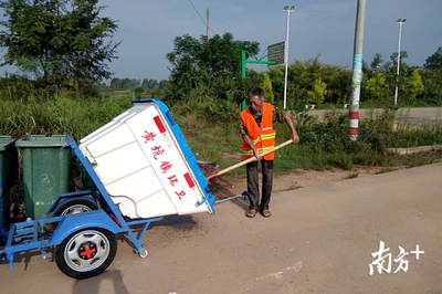 南雄新景 保洁电动车开进村，垃圾清运革新助力农村人居环境大变样